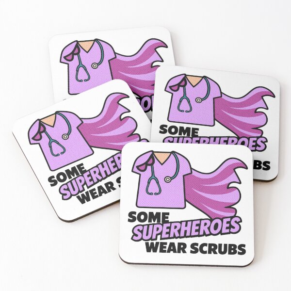 Item preview, Some Superheroes Wear Scrubs - Lilac Pop designed and sold by CustomEvDayShop.