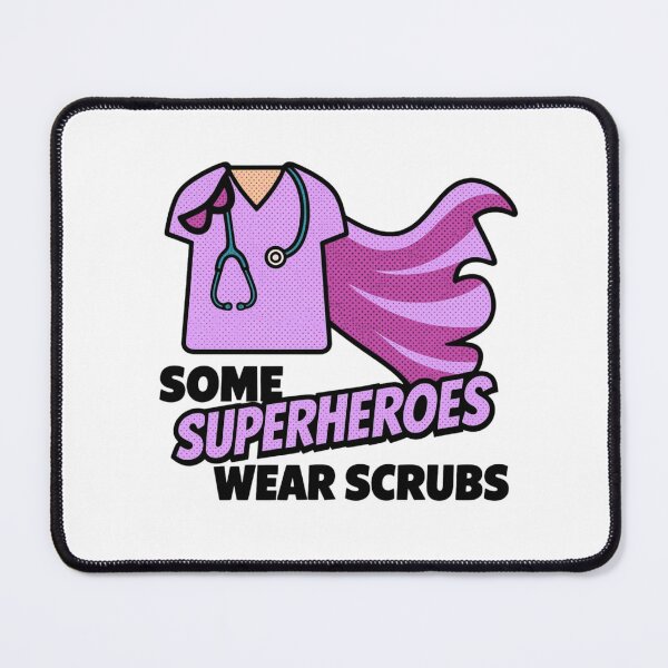 Item preview, Some Superheroes Wear Scrubs - Lilac Pop designed and sold by CustomEvDayShop.