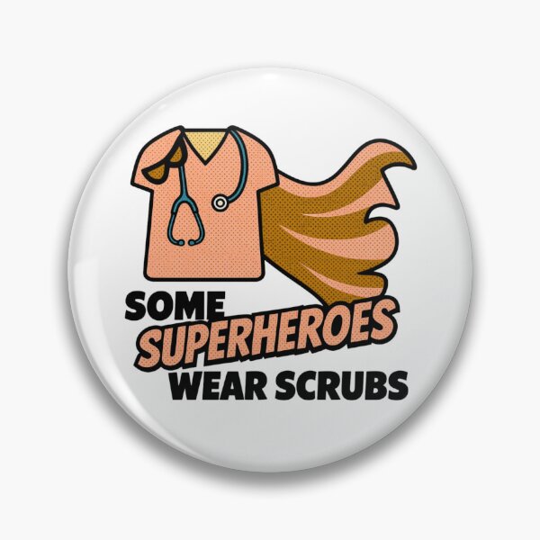 Item preview,  Superheroes Wear Scrubs - Orange Pop designed and sold by CustomEvDayShop.