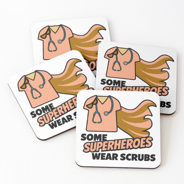 Item preview,  Superheroes Wear Scrubs - Orange Pop designed and sold by CustomEvDayShop.