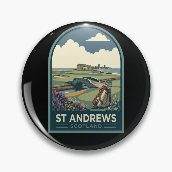 Item preview, St Andrews Scotland Historic Golf Course Art designed and sold by Loom on the Loch.