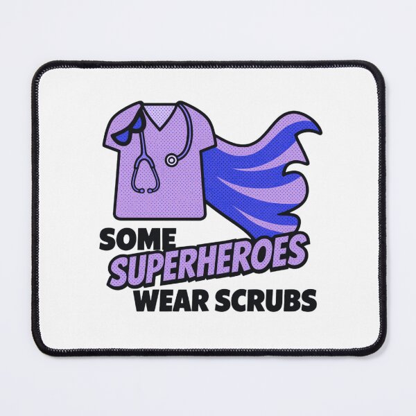 Item preview, Superheroes Wear Scrubs - Purple Blue Pop designed and sold by CustomEvDayShop.