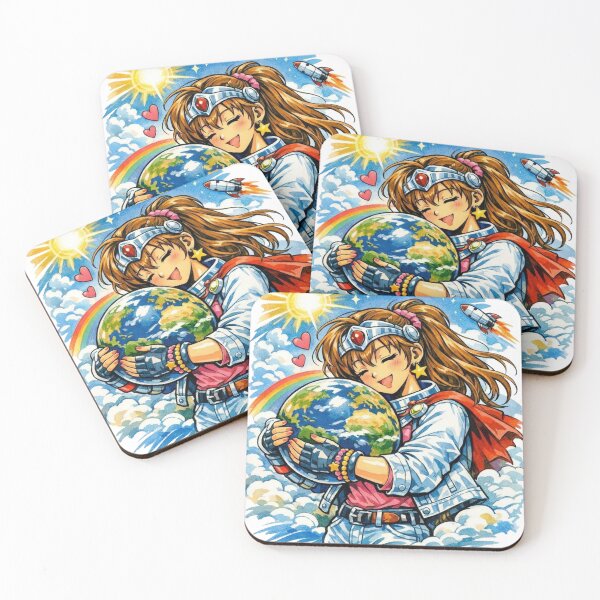 Item preview, The Guardian of the World. Girl hugging the planet. designed and sold by JonelleTshirts.
