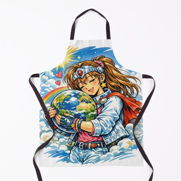 Item preview, The Guardian of the World. Girl hugging the planet. designed and sold by JonelleTshirts.