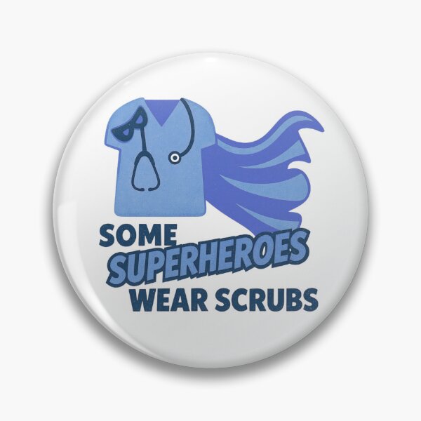 Item preview, Superheroes Wear Scrubs - Blue Soft designed and sold by CustomEvDayShop.
