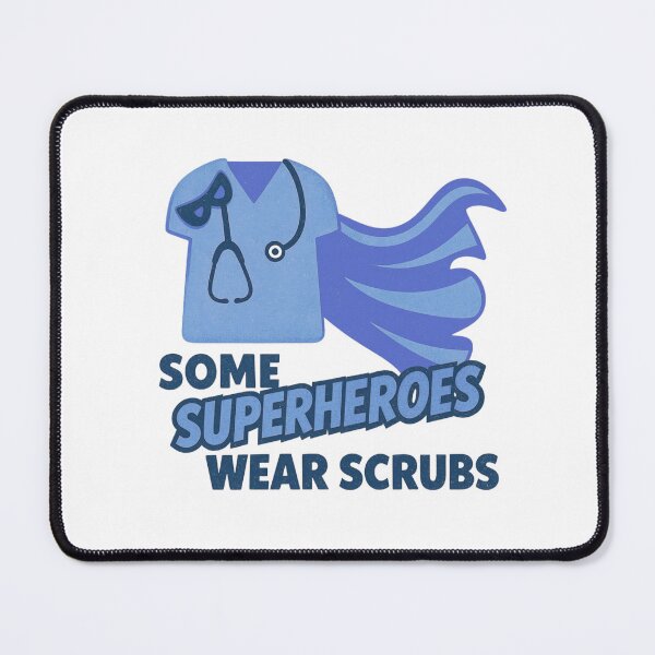 Item preview, Superhéroes con uniformes médicos - Azul Suave designed and sold by CustomEvDayShop.