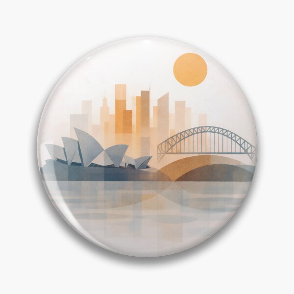 Item preview, Sydney Geometric Design – Modern Australia Aesthetic designed and sold by ArtYouFeel.