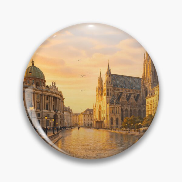 Item preview, Vienna Sunset Retro Design – Warm Austria Aesthetic designed and sold by ArtYouFeel.