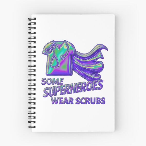 Item preview, Superheroes Wear Scrubs - Opalescent designed and sold by CustomEvDayShop.