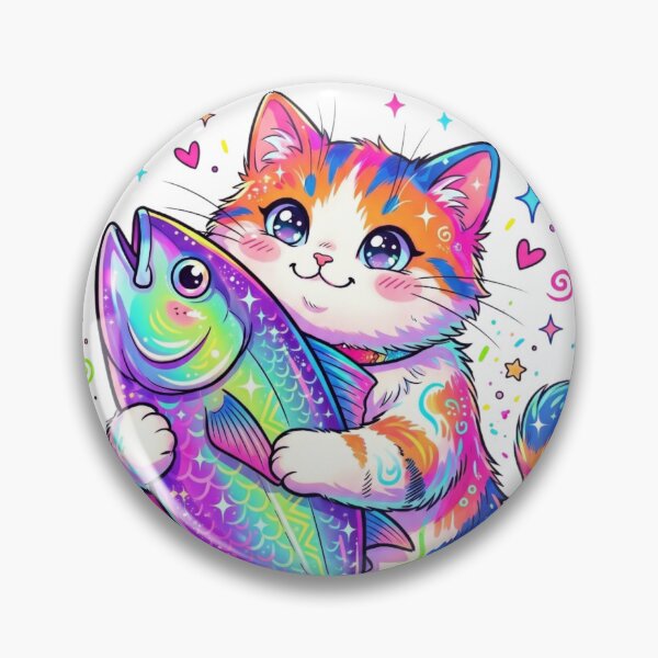 Item preview, Cats like fish. designed and sold by PP&RAINBOW SHOP.