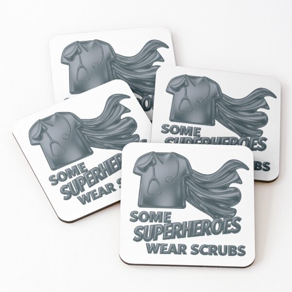 Item preview, Copia de Superheroes Wear Scrubs - Acero negro designed and sold by CustomEvDayShop.