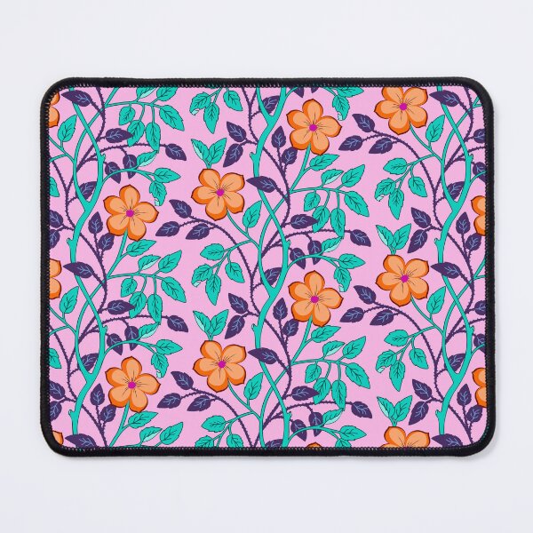Item preview, Colorful climbing flower vines in pink designed and sold by Jennifer Ladd.