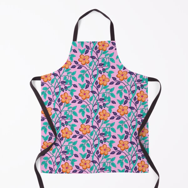 Item preview, Colorful climbing flower vines in pink designed and sold by Jennifer Ladd.