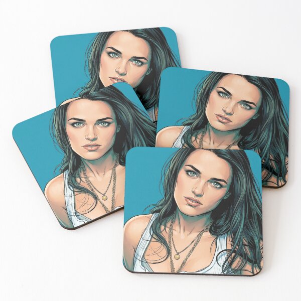Item preview, Katie McGrath Face Card Lgbtq+ Comic Tv Movie designed and sold by Mind Space.