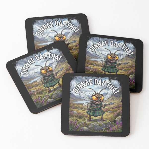 Item preview, Funny Highland Midge Scottish Dinnae Dae That Illustration designed and sold by Loom on the Loch.