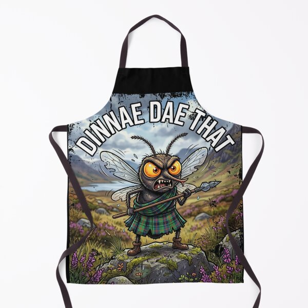 Item preview, Funny Highland Midge Scottish Dinnae Dae That Illustration designed and sold by Loom on the Loch.