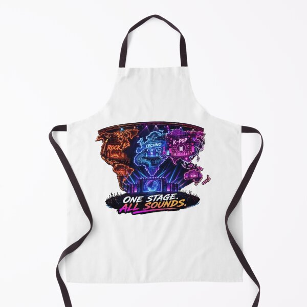 Item preview, One Stage All Sounds World Festival T-Shirt | Global Music Map Neon Concert Graphic designed and sold by Line-Mood1⭐️⭐️⭐️⭐️⭐️.