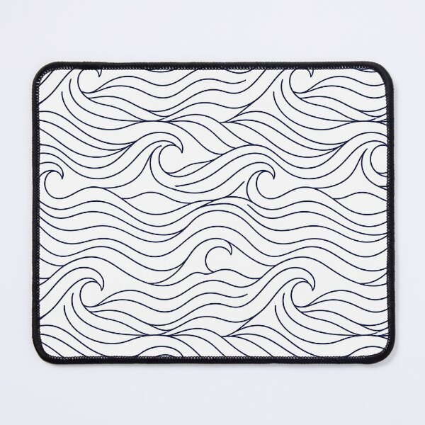 Item preview, Minimal Ocean Wave Lines Pattern Coastal Navy Design designed and sold by AnnSign.