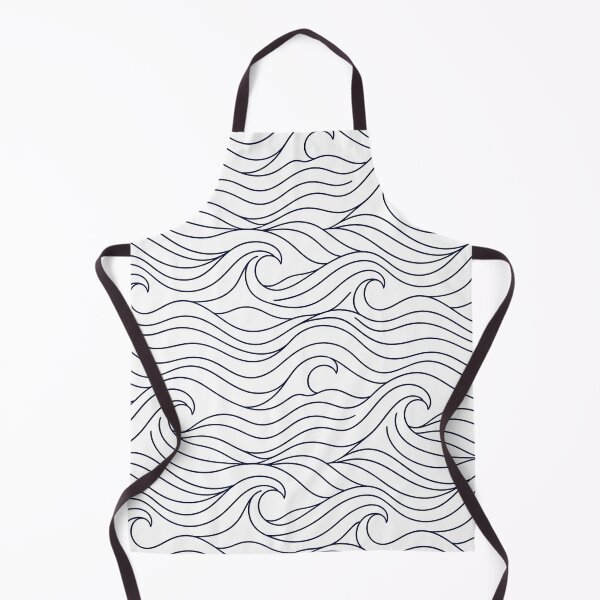 Item preview, Minimal Ocean Wave Lines Pattern Coastal Navy Design designed and sold by AnnSign.