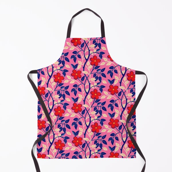 Item preview, Colorful climbing red flower vines designed and sold by Jennifer Ladd.
