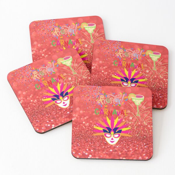 Item preview, Fiesta Carnaval Celebration – Vibrant Mexican Party Design with Mask & Margarita designed and sold by TinyVibeStudio.