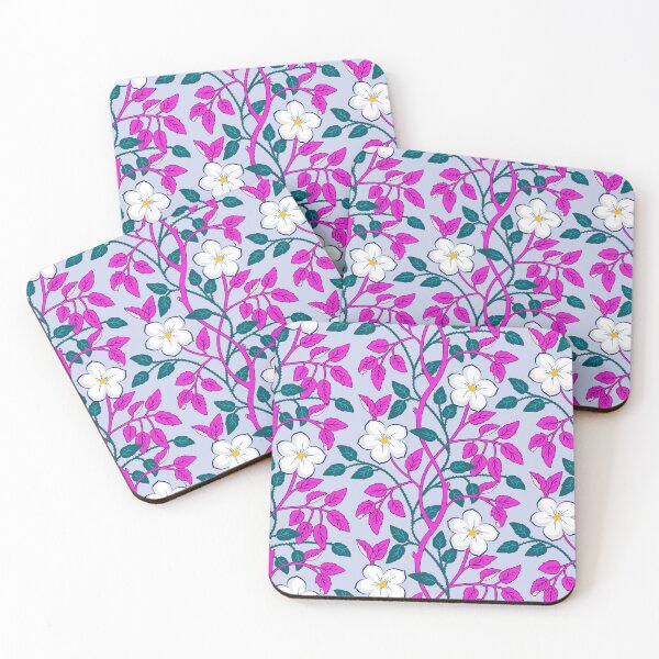Item preview, Colorful climbing flower vines designed and sold by Jennifer Ladd.