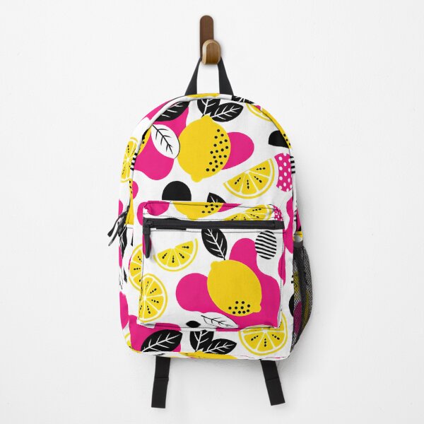 Item preview, Modern Lemon Pattern Grey Pink Yellow designed and sold by FunnyTeeByMe.