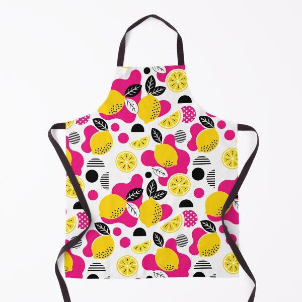 Item preview, Modern Lemon Pattern Grey Pink Yellow designed and sold by FunnyTeeByMe.