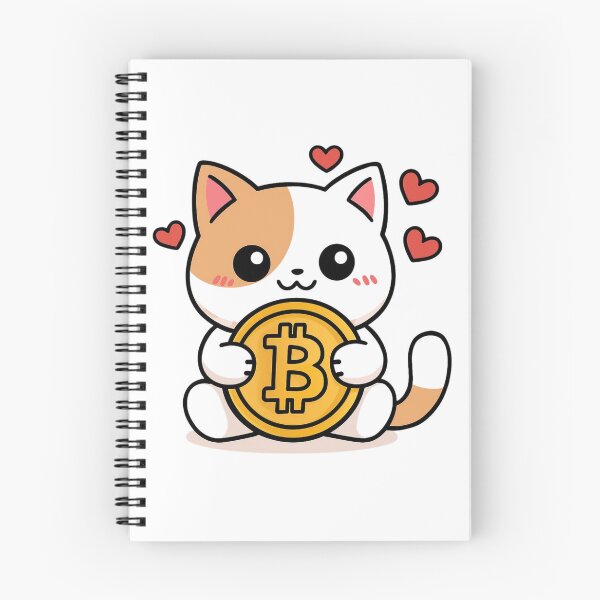Item preview, Cute Cat Hugs Bitcoin designed and sold by Digitaload.