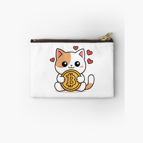 Item preview, Cute Cat Hugs Bitcoin designed and sold by Digitaload.