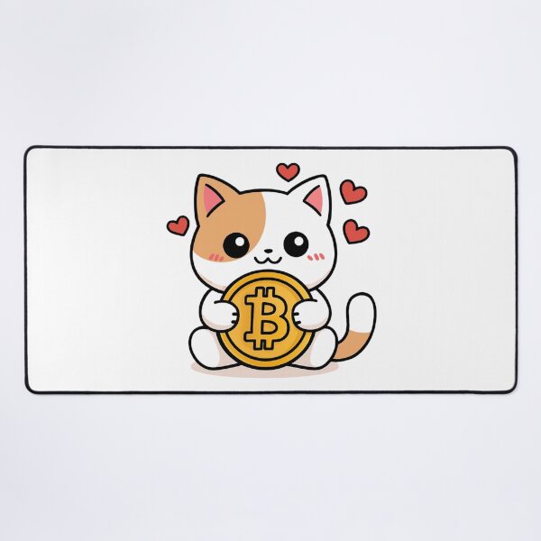Item preview, Cute Cat Hugs Bitcoin designed and sold by Digitaload.