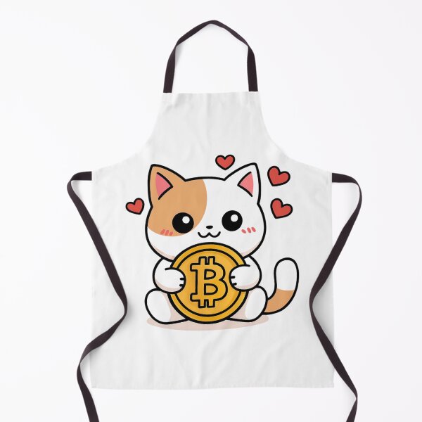 Item preview, Cute Cat Hugs Bitcoin designed and sold by Digitaload.