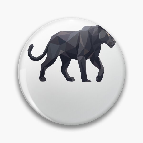Artikelvorschau, Black Panther Low Poly Geometric Wildlife Big Cat Art entworfen und verkauft von BoyleDesignShop.