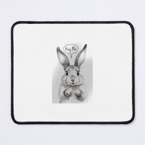 Item preview, Cute Bunny “Hug Me” – Adorable Rabbit Meme | Kawaii Animal Design designed and sold by Sticker shop 007.