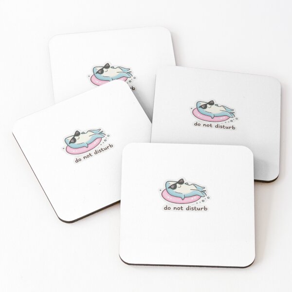 Item preview, Do Not Disturb Funny Shark Sticker - Cute Summer Shark with Sunglasses - Kawaii Beach Vibes Art designed and sold by ZYNORAworld.
