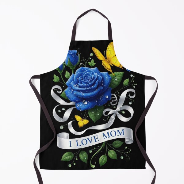Item preview, Blue Rose Mom Mother's Day Floral Butterfly Gift designed and sold by Golden Threads Studio.