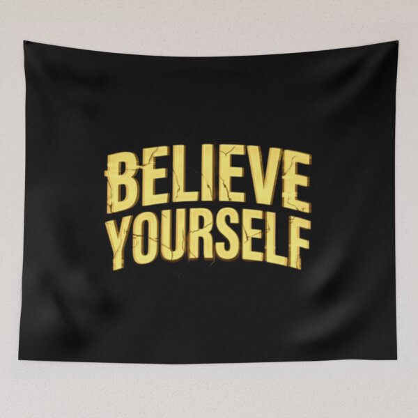 Item preview, Believe Yourself Glitch Aesthetic Tee – Cyberpunk Motivation Streetwear designed and sold by No Excuses .
