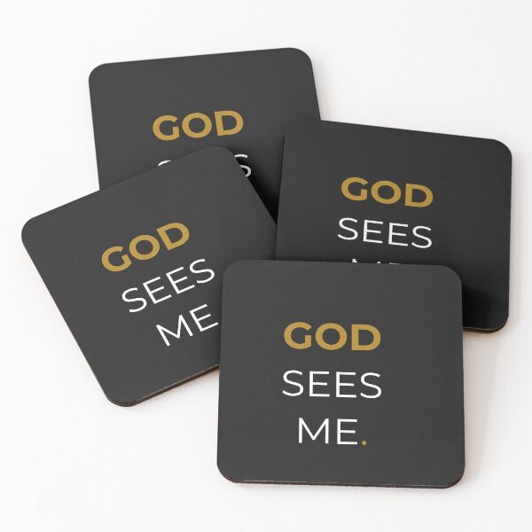 Item preview, God Sees Me Christian Faith Quote – Minimalist Inspirational Typography Design designed and sold by QuietRootStudio.