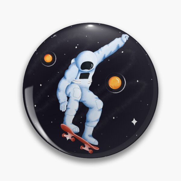 Artikelvorschau, Astronauten-Skater-T-Shirt entworfen und verkauft von RKDesignVault99.