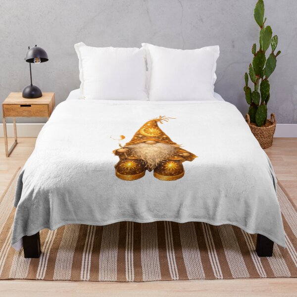Item preview, Sun Gnome – Golden Celestial Wizard | Radiant Solar Magic Gnome Art designed and sold by Aurora & Ink Artworks .