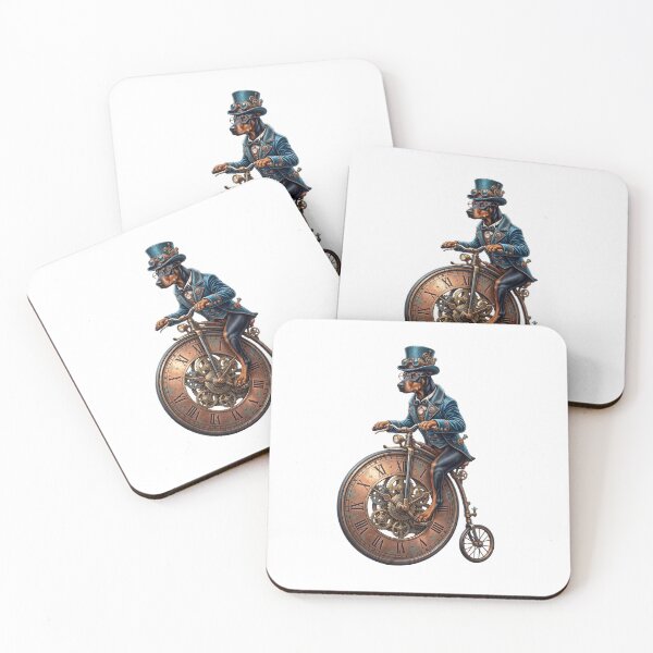 Item preview, Steampunk Doberman Clockwork Bicycle Art. designed and sold by KojourinArt.