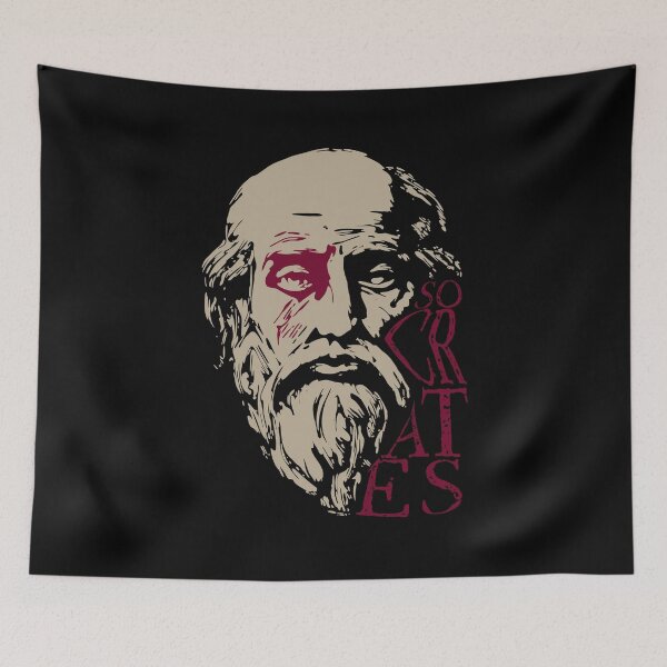 Item preview, Socrates – Minimal Philosophy Portrait designed and sold by zoliartdesign.