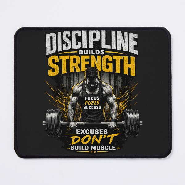 Item preview, Discipline Builds Strength Gym Workout Shirt designed and sold by Drip5.