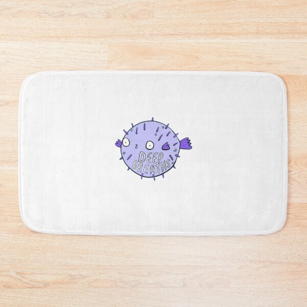 Item preview, deep breaths pufferfish designed and sold by indie cottage.