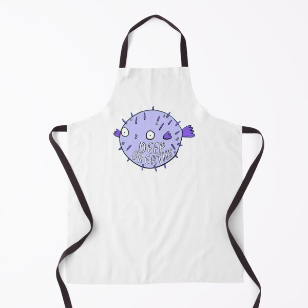 Item preview, deep breaths pufferfish designed and sold by indie cottage.