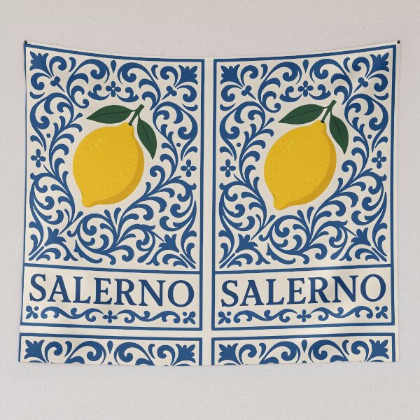 Item preview, Salerno Amalfi Coast – Italian Lemon Tile Pattern Styled Design designed and sold by EmeraldeaArt.