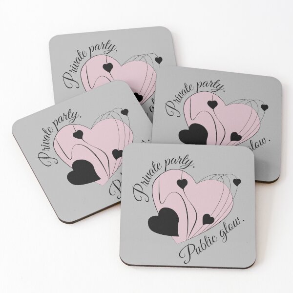 Item preview, Private Party Public Glow Heart Design designed and sold by MadebyDi.