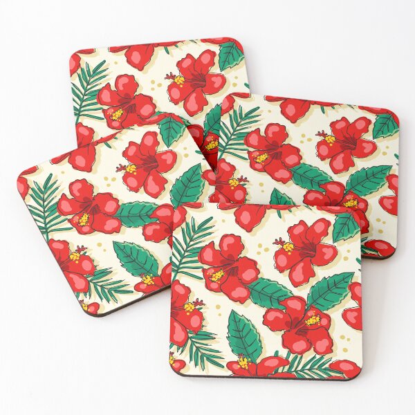Item preview, Hibiscus Flower Pattern – Tropical Flowers Aesthetic, Floral Island Flowers, Hawaiian Botanical Design designed and sold by trendieprints.