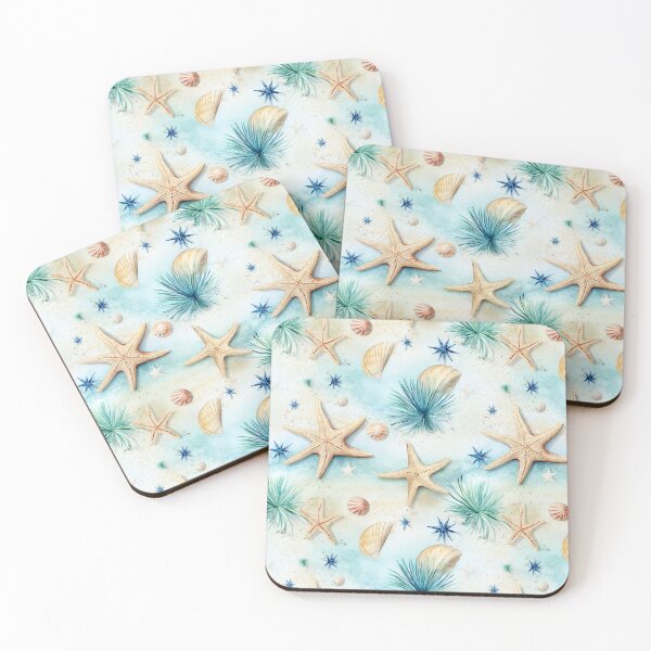 Item preview, White sand starfish shell summer dream designed and sold by augustinet.