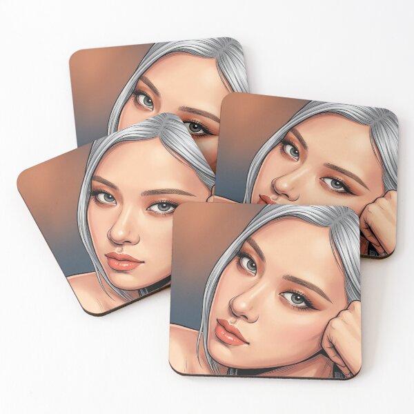 Item preview, BlackPink Rose Grey Stare Kpop Pop Music Idol Lgbtq+  designed and sold by Mind Space.